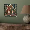 Kerst - Gnomen - Peperkoekhuisje - Rood - Groen plexiglas 5mm klein -sfeer3