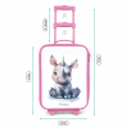 Baby neushoorn Kinderkoffer - Roze klein -productfoto_formaten