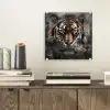 Tijger - Dieren - Portret - Luxe - Zwart plexiglas 5mm klein -sfeer1