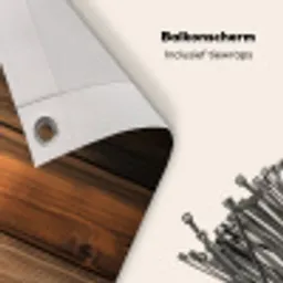 Hout - Rustiek - Donkere Planken Balkonbeschermer Duitsland klein -closeup_NL