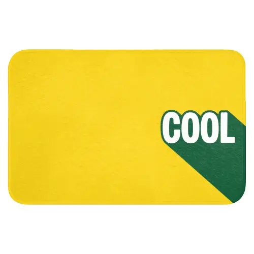 Cool - Geel - Groen Badmat klein -3d