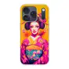 Bloemen - Vrouw - Kimono - Roze Telefoonhoesje iPhone 17 Pro klein -3d