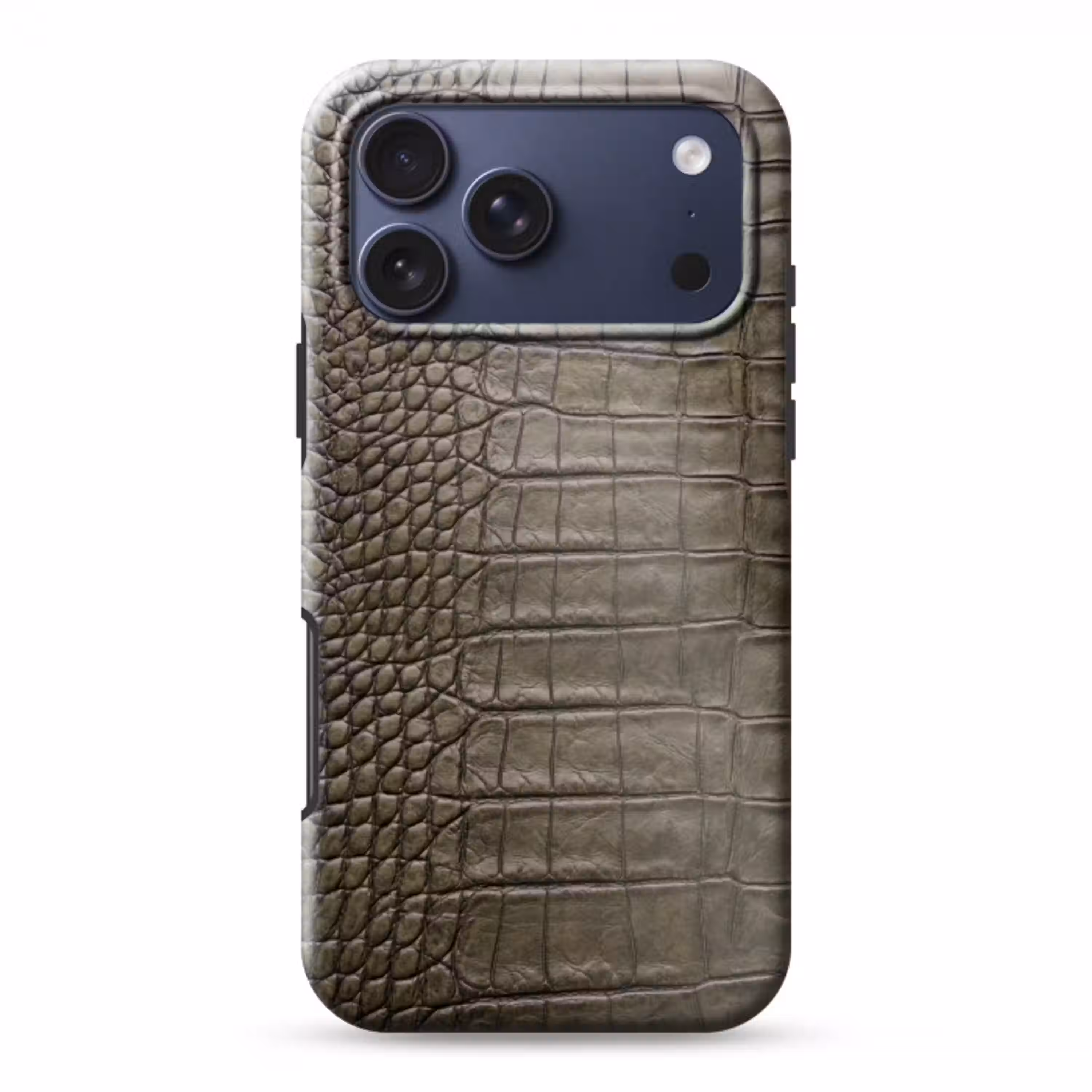 Krokodillenleer - Structuur - Groen Toughcase MagSafe Apple iPhone 17 Pro Max klein -3d