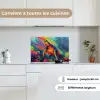 Koraal - Schildpad - Abstract - Water keuken achterwand spatscherm klein -sfeer4_FR