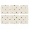 Patroon - Koekjes - Beige onderzetter kurk middel 366 -3d