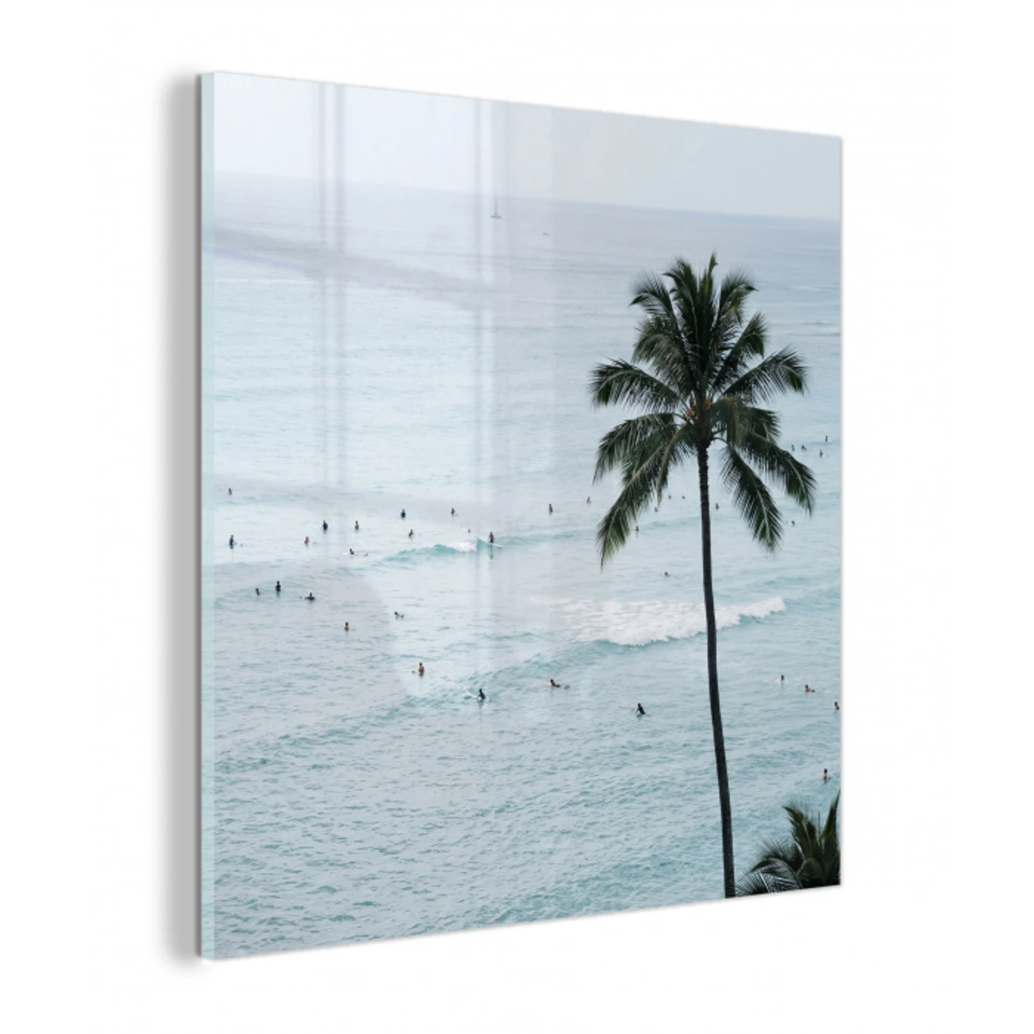 Oceaan - Palmbomen - Surfers plexiglas 5mm klein -z3d