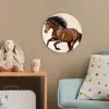 Paard - Galop - Energie Wandcirkel kunststof plaat 5mm dik klein -tsfeer1_kind