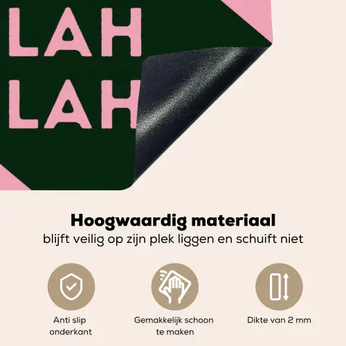 Tekst - Grafisch - Groen - Schaduw Inductie beschemer met haakjes klein -ky-onderkant-nl