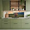 Longhorn - Landschap - Zonsondergang keuken achterwand 2 middel -sfeer3