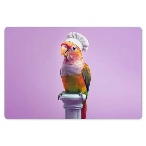 Papegaai - Koksmuts - Pilaar - Vogel Placemat vinyl groot -zzsfeer1_Kitchenyeah-website
