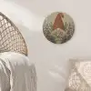 Kerstgnome - Konijntjes - Kleurrijk Akoestische PET Vilt - Rond klein -sfeer4