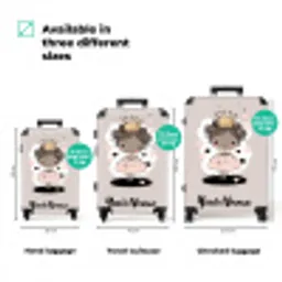 Prinses op gekleurde achtergrond met roze en zwarte hartjes NBS - Handbagage koffer - Kinderen Unisex middel zzzzzzVergelijking_3EN