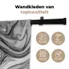 Marmer - Patronen - Grijs - Marmerlook - Zwart Wandkleed katoen klein -sfeer2