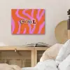 Zebraprint - Grafisch - COOL - Oranje PET vilt klein -sfeer3