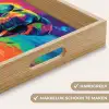 Olifant - Kleurrijk - Lucht - Abstract Dienblad Rechthoek middel -USP_HandgreepNL