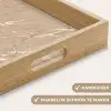 Beige - Marmer - Organisch - Wit Dienblad Rechthoek middel 911 -USP_HandgreepNL