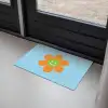 Bloem - Smiley - Kleurrijk Deurmat klein -sfeer2