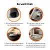 Portret - Vrouw - Penseelstreken - Goud Inductie beschermer vinyl 3mm klein -zzzzzzz-td-werking