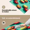 Appels - Water - Turquoise Inductie beschemer met haakjes klein 777 -ky-schoon-nl