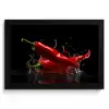 Peper - Rood - Zwart - Water - Groente KitchenYeah - Keuken - Fotolijst klein -3d