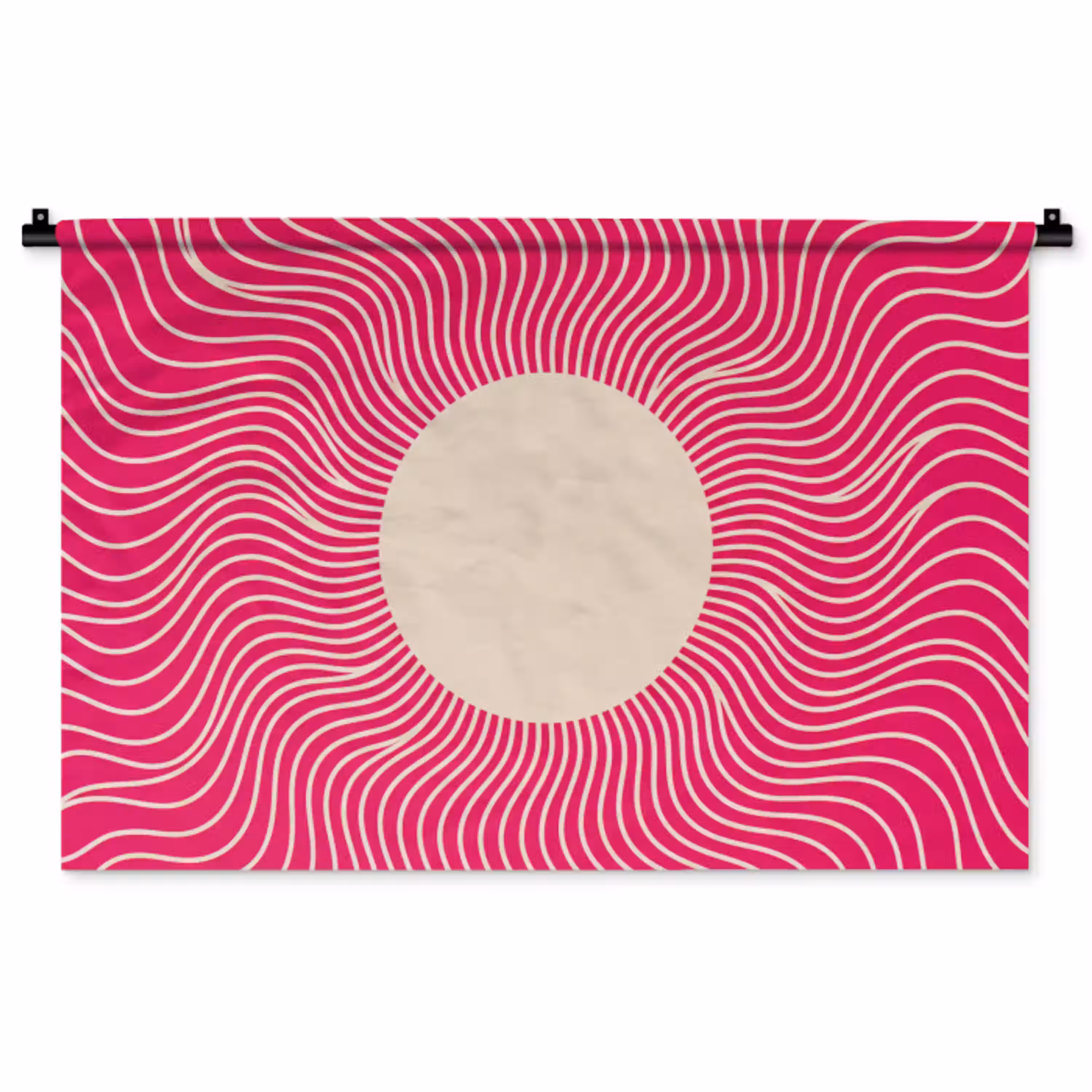 Abstract - Patroon - Roze Wandkleed katoen middel -zz3d