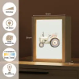 Vintage - Tractor - Pastel Light Box met kabel (Kinderlampje) klein -USP_websiteoverzichtDE