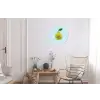 Avocado - Illustratie - Groene - Vrucht Wandcirkel aluminium klein -woonkamer