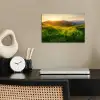 Gras - Heuvels - Zon - Natuur - Landschap poster papier klein -sfeer1