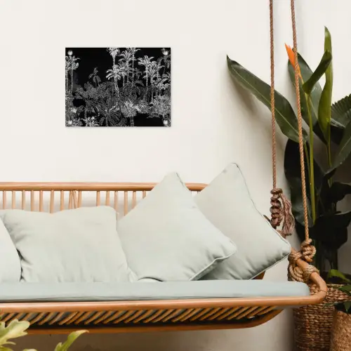 Bladeren -  Inductie beschermer - Bomen - Inductie mat - Jungle tuinposter los doek klein -sfeer7