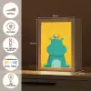 Nijlpaard - Vogels - Groen - Geel Light Box met kabel klein -USP_NL
