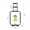 Dinos - Dieren - Groen - Oranje Kinderkoffer - Zwart klein -productfoto_formaten