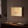 Peach - Eten - Taart - Oranje Light Box met batterij (Wandlamp) middel -sfeer1
