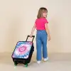 Tie dye - Abstract - Blauw - Roze Kinderkoffer - Zwart klein -sfeer1