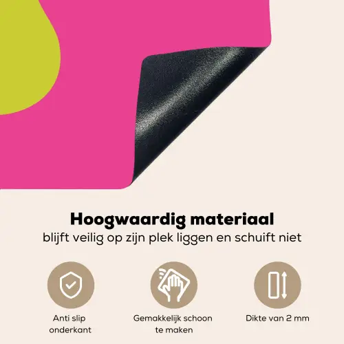 Illustratie - Fruit - Peer - Groen Inductie beschemer met haakjes klein -ky-onderkant-nl