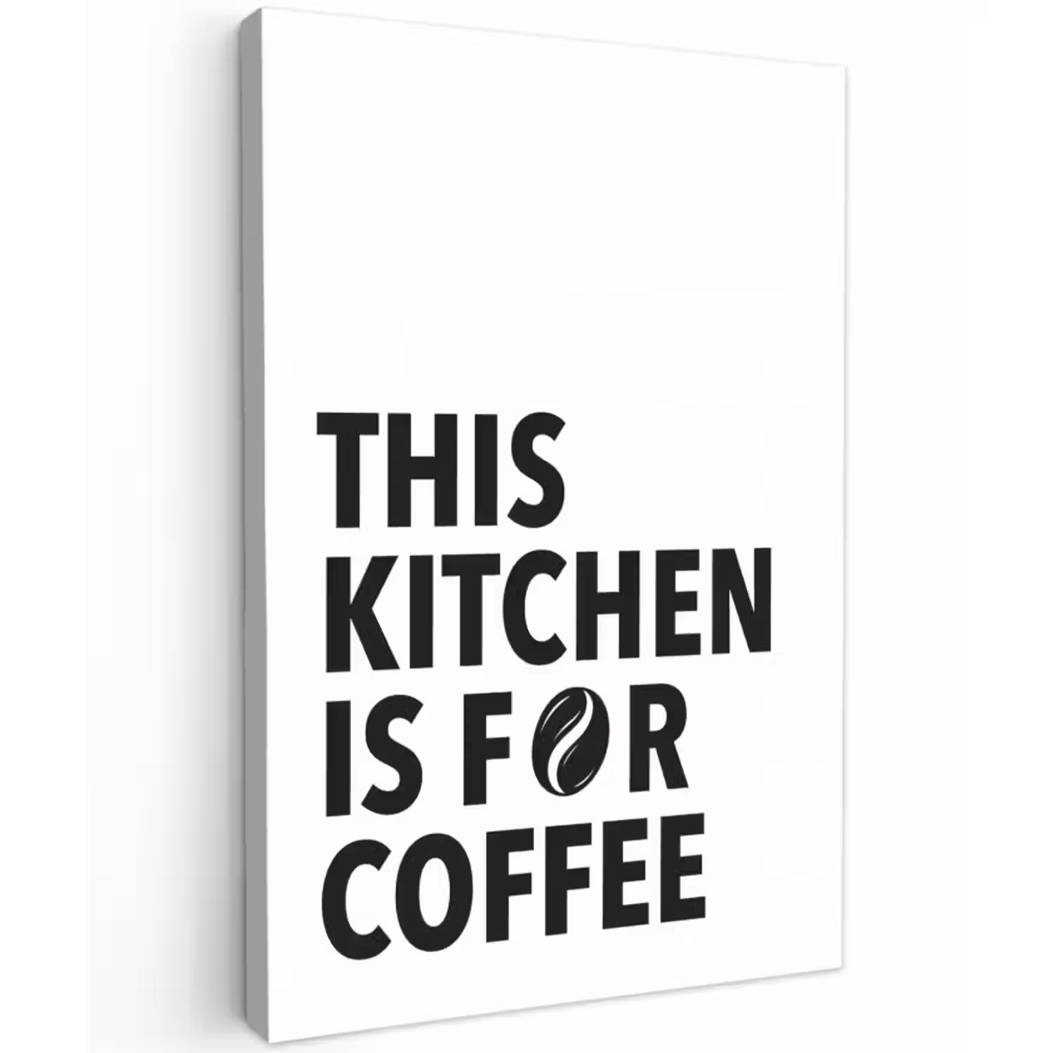 Leinwandbild - Zitate - Kaffee - Bohnen - Modern
