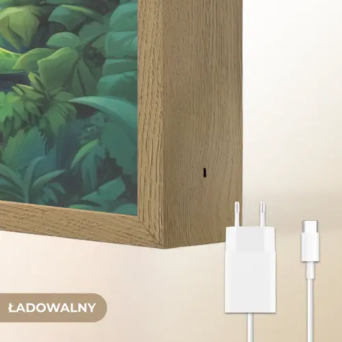 Schildpad - Dino - Jungle - Waterval Light Box met batterij (Wandlamp kind) middel -USP_websiteoplaadbaarNL