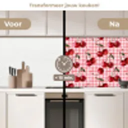 Kersen - Blokken - Rood keuken achterwand 2 middel 871 -voor-na2_NL