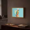 Papegaai - Koksmuts - Quote - Neon Light Box met batterij (Wandlamp) middel -sfeer1