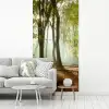 Bos - Zon - Seizoenen - Landschap fotobehang vinyl groot -woonkamer