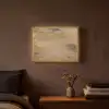 Hout - Bruin - Houtlook Light Box met batterij (Wandlamp) middel -sfeer4