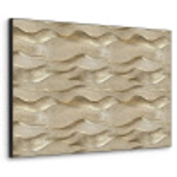 Golven - Patroon - Goud Textielframe zwart klein 947 -3d