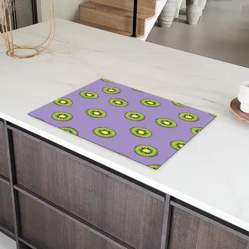 Kiwi - Patroon - Paars Inductie beschermer vinyl 3mm klein 276 -sfeer8