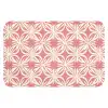 Roze - Bloemenmotief - Wit - Modern WCmat klein 1009 -3d