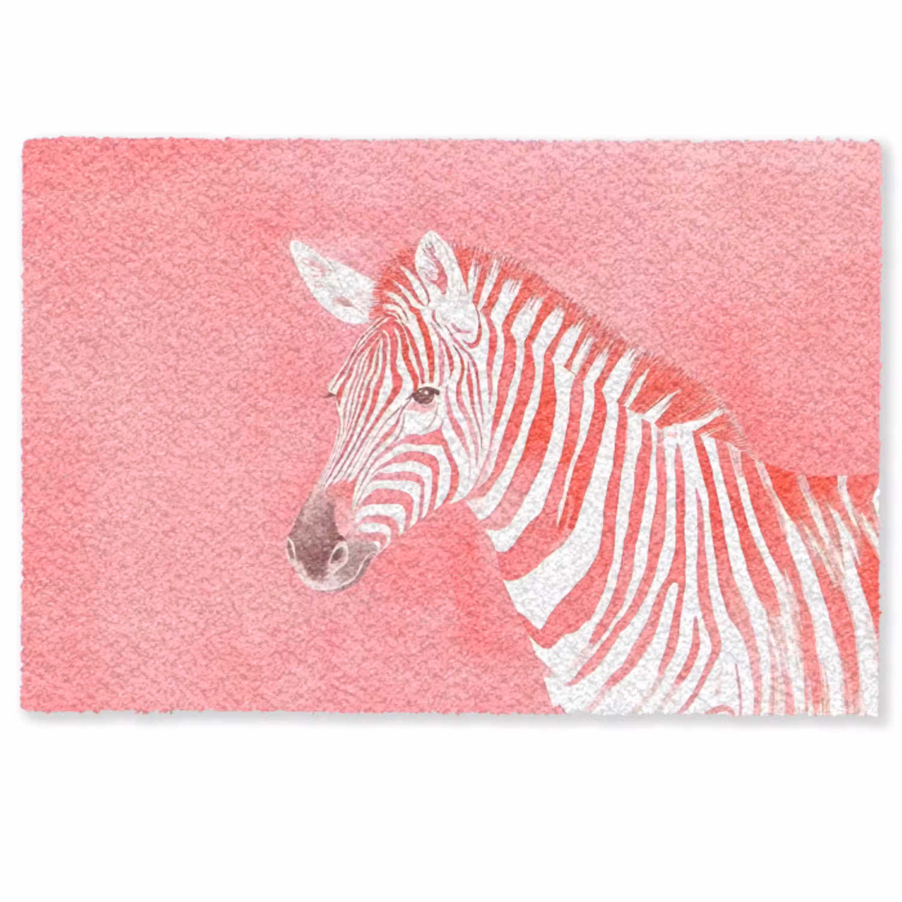 Zebra - Pink - Verf Deurmat klein -zkaufland3d