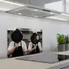 Koks - Koekenpannen - Keuken keuken achterwand spatscherm klein -3d_schuin