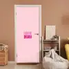 Bisou - Roze - Minimalistisch deurposter klein -sfeer1