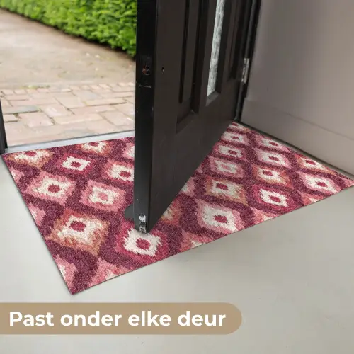 Diamantvormen - Roze - Patroon - Textuur Deurmat klein 898 -USP_NL