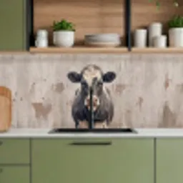 Koe - Portret - Dieren - Modern keuken achterwand 2 middel -sfeer3