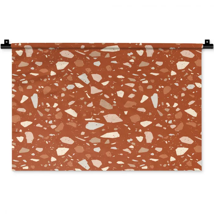 Terrazzo - Patroon - Klei Wandkleed katoen klein 269 -zz3d