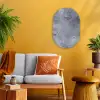 Leisteen - Beton - Retro - Structuren Wandcirkel Ovaal Forex klein -sfeer4